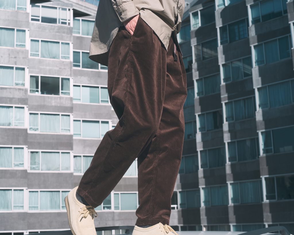 素材は綿９８ポリウレタン２is-ness×Gramicci 【Corduroy wide pants】L